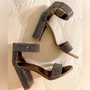 JEFFREY CAMPBELL - LINDSAY GLITTER HEEL - WORN ONCE